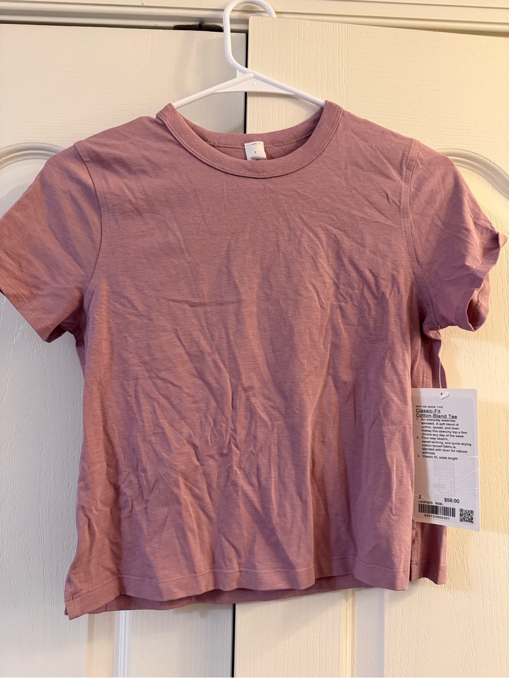 Classic Women’s Crewneck Tee in Dusty Rose